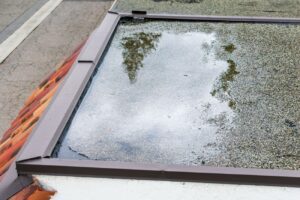 water ponding due to sagging roof