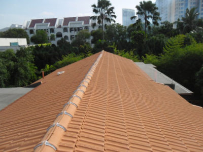 Pitch roof project B (Before) - Waterproofing Contractor Singapore