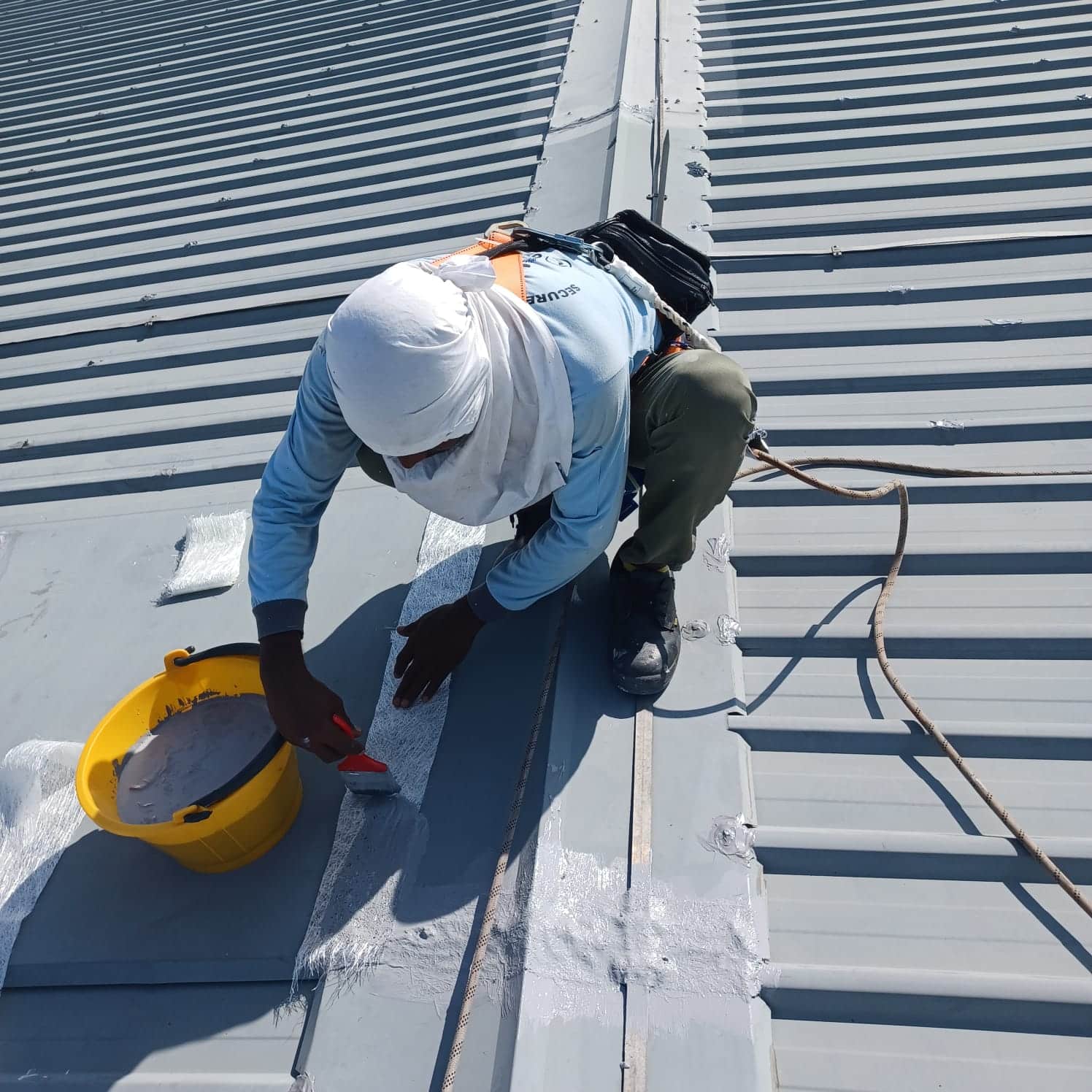 5 layers metal roof waterproofing application