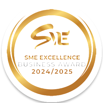 Gold SME Excellence Business Award 2024/2025 seal, highlighting the business success of a trusted waterproofing specialist.
