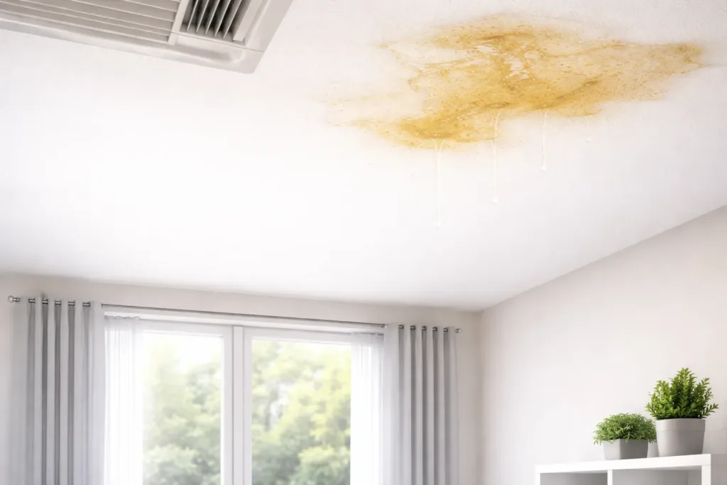 Ceiling Stains Without Rain Uncommon Roof Leakage Causes 