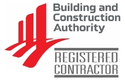 Building and Construction Authority (BCA) Registered Contractor logo, representing a qualified waterproofing specialist.