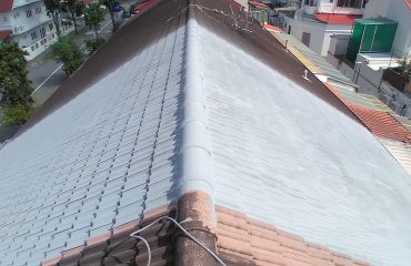 Pitch Roof Waterproofing completed at landed property in Paya Lebar Singapore by Secure Waterproofing in SIngapore